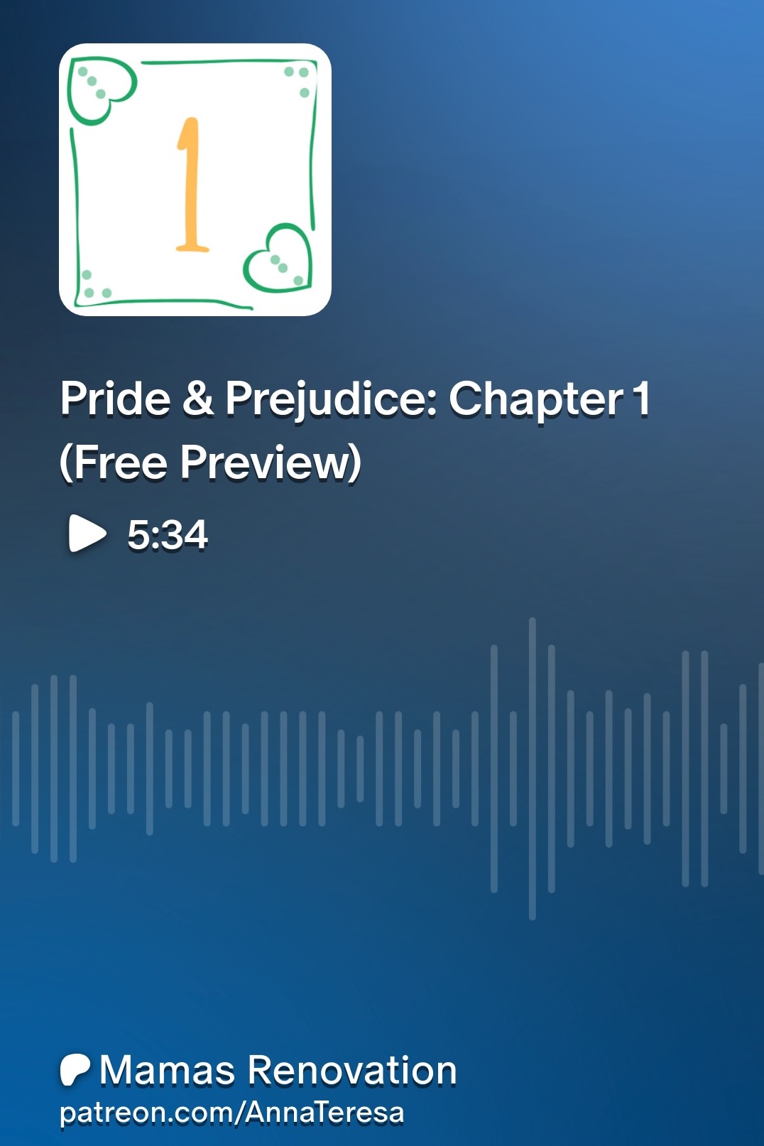 Pride and prejudice audio sample image